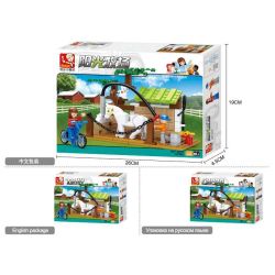 Sluban M38-B0557 Xếp hình lắp ráp ghép mô hình Trạm chăm sóc ngựa