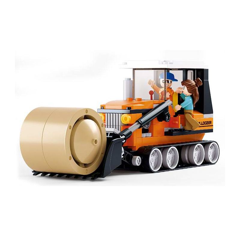 Sluban M38-B0558 Xếp hình lắp ráp ghép mô hình Máy cắt cỏ bánh xích