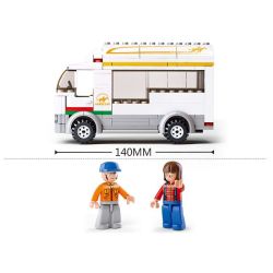 Sluban M38-B0559 Xếp hình lắp ráp ghép mô hình xe