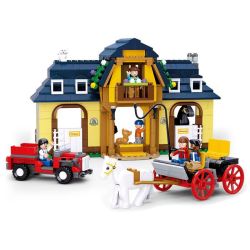 Sluban M38-B0560 Xếp hình lắp ráp ghép mô hình trang trại ngựa