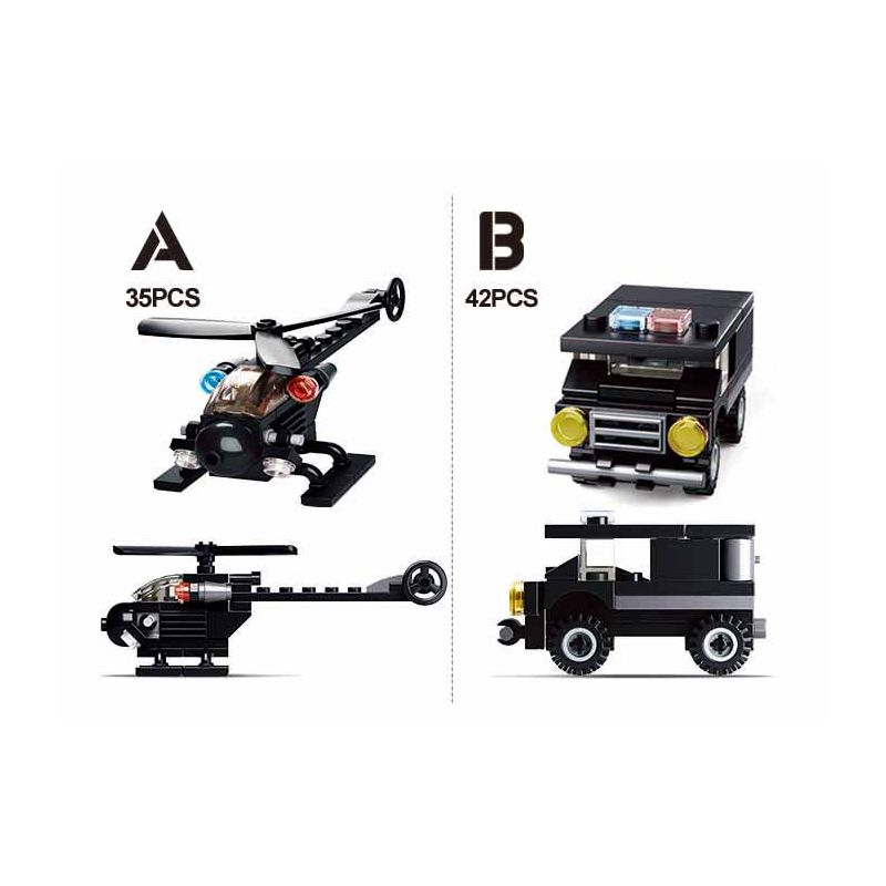 Sluban M38-B0595 Xếp hình lắp ráp ghép mô hình SWAT chống cháy nổ