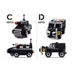 Sluban M38-B0595 Xếp hình lắp ráp ghép mô hình SWAT chống cháy nổ