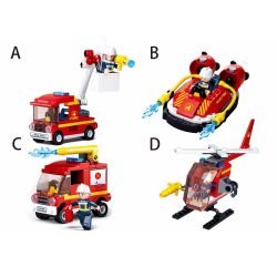 Sluban M38-B0622 Xếp hình lắp ráp ghép mô hình anh hùng lửa