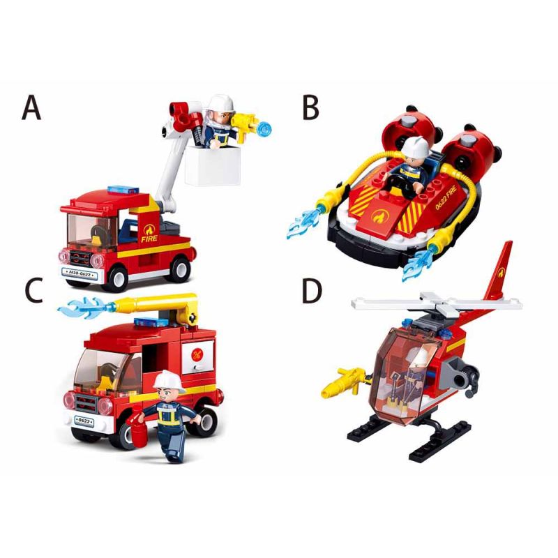 Sluban M38-B0622 Xếp hình lắp ráp ghép mô hình anh hùng lửa