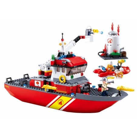 Sluban M38-B0630 Xếp hình lắp ráp ghép mô hình Xe cứu hỏa tiên phong