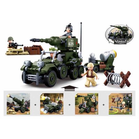 Sluban M38-B0678 Xếp hình lắp ráp ghép mô hình Đại chiến thế giới II: Sự hồi sinh từ nghịch cảnh