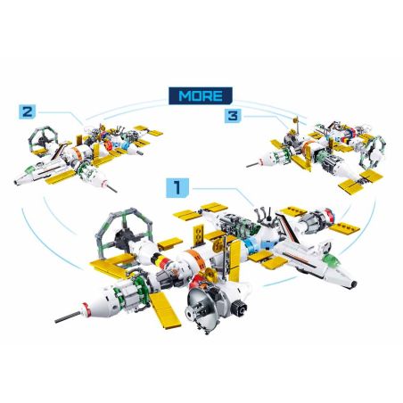 Sluban M38-B0732 Xếp hình lắp ráp ghép mô hình Khám phá các vì sao - trạm vũ trụ