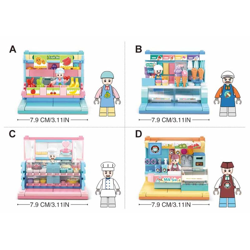 Sluban M38-B0792 Xếp hình lắp ráp ghép mô hình thủ công nhỏ