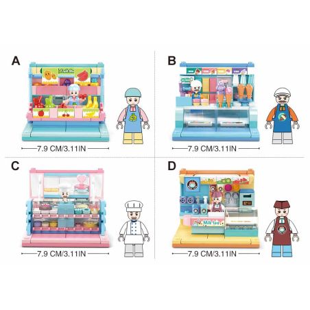 Sluban M38-B0792 Xếp hình lắp ráp ghép mô hình thủ công nhỏ