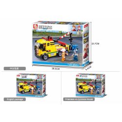 Sluban M38-B0877 Xếp hình lắp ráp ghép mô hình Cần cẩu bảo trì