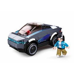 Sluban M38-B0901 Xếp hình lắp ráp ghép mô hình xe điện Tesla