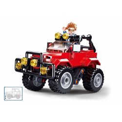 Sluban M38-B0902 Xếp hình lắp ráp ghép mô hình Xe địa hình đã được sửa đổi