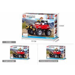 Sluban M38-B0902 Xếp hình lắp ráp ghép mô hình Xe địa hình đã được sửa đổi