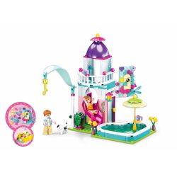 Sluban M38-B0971 Xếp hình lắp ráp ghép mô hình tiệc bể bơi