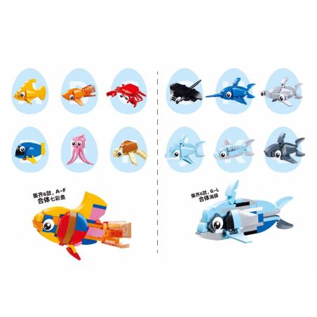 Sluban M38-B1069 Xếp hình lắp ráp ghép mô hình Tích lũy Q trứng