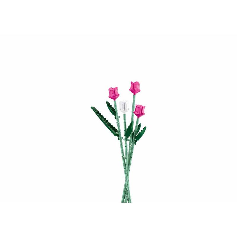 Pleyerid M38-B1101-02 Xếp hình lắp ráp ghép mô hình PLEYERID-hoa tulip hình trái tim mềm mại