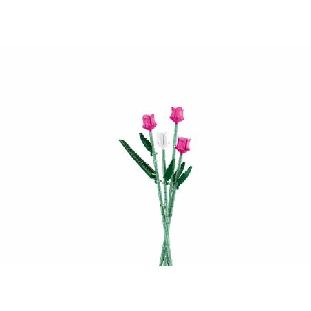 Pleyerid M38-B1101-02 Xếp hình lắp ráp ghép mô hình PLEYERID-hoa tulip hình trái tim mềm mại