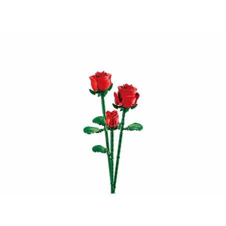 Pleyerid M38-B1101-04 Xếp hình lắp ráp ghép mô hình PLEYERID-Hoa hồng đỏ hình trái tim thanh lịch