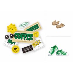 Sluban M38-B1123-05 Xếp hình lắp ráp ghép mô hình Cà phê hiện đại