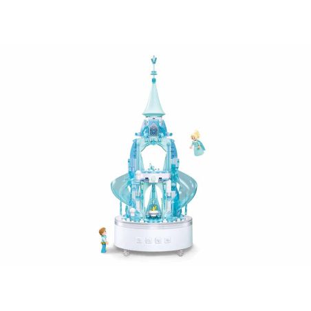 Sluban M38-B1168 Xếp hình lắp ráp ghép mô hình Hộp nhạc lâu đài băng