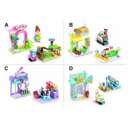 Sluban M38-B1265 Xếp hình lắp ráp ghép mô hình Thành Phố Ước Mơ-Cửa Hàng Nhỏ