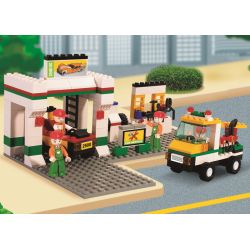 Sluban M38-B2500 Xếp hình lắp ráp ghép mô hình Trạm sửa chữa SimCity-Auto