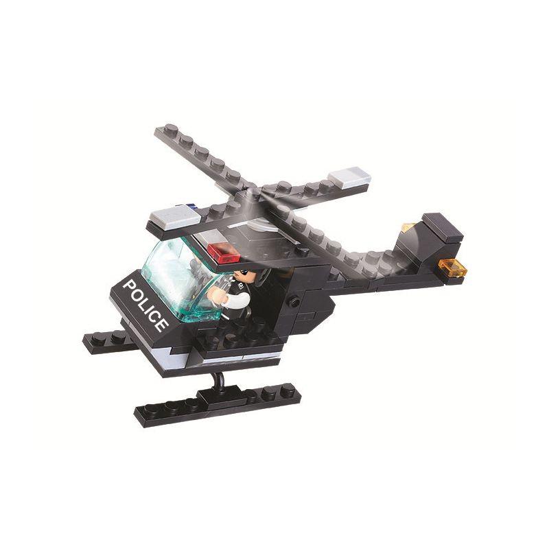 Sluban M38-B600 Xếp hình lắp ráp ghép mô hình Cảnh sát chống bạo động-Trực thăng