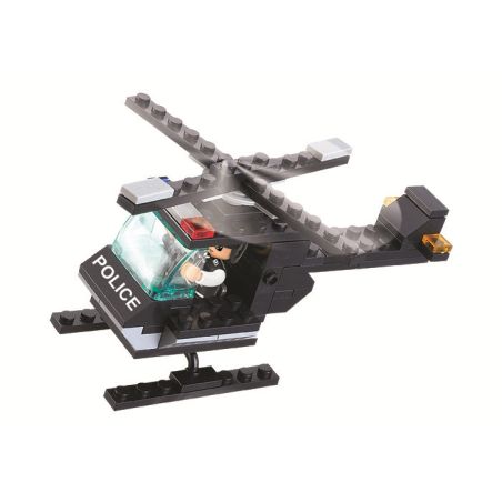 Sluban M38-B600 Xếp hình lắp ráp ghép mô hình Cảnh sát chống bạo động-Trực thăng