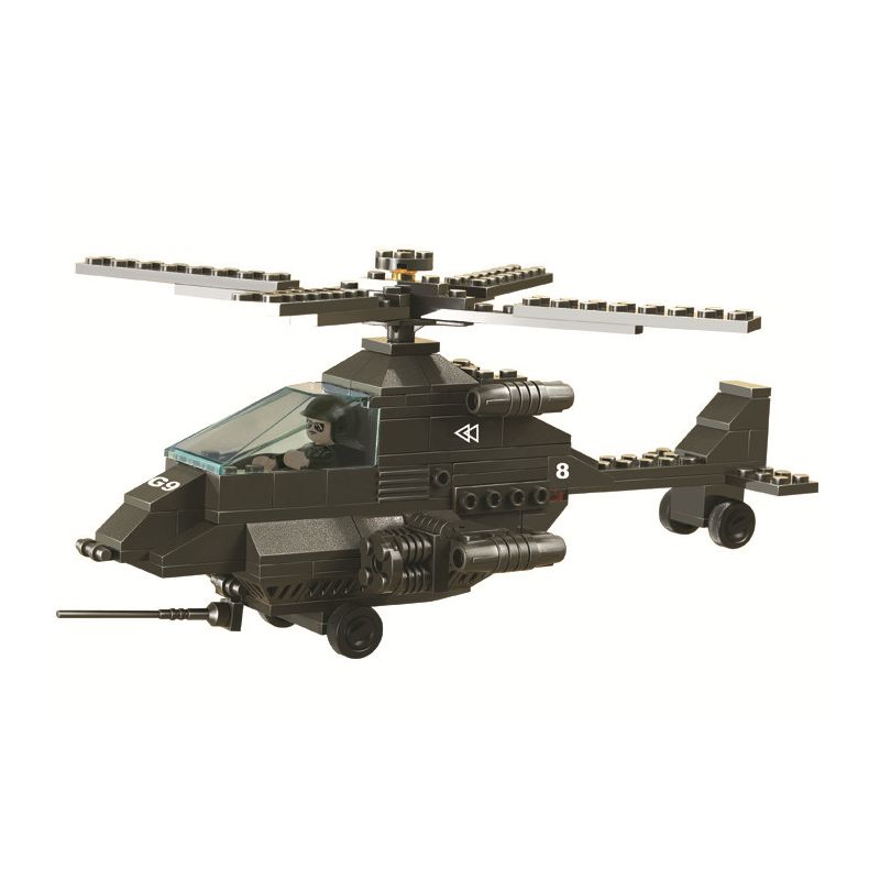 Sluban M38-B6200 Xếp hình lắp ráp ghép mô hình Lực lượng quân đội-Máy bay chiến đấu Aberdeen