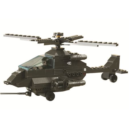 Sluban M38-B6200 Xếp hình lắp ráp ghép mô hình Lực lượng quân đội-Máy bay chiến đấu Aberdeen