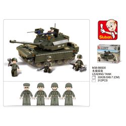Sluban M38-B6500 Xếp hình lắp ráp ghép mô hình Lực lượng Lục quân-Xe tăng chiến đấu chủ lực