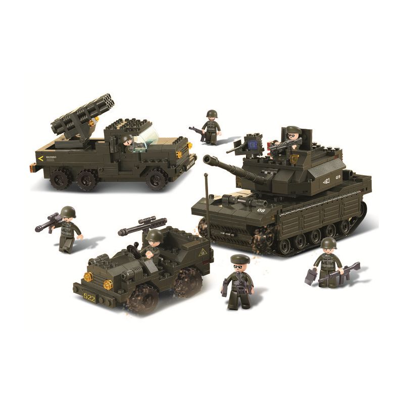 Sluban M38-B6800 Xếp hình lắp ráp ghép mô hình Quân đoàn - Thủy quân lục chiến