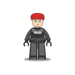 Sluban M38-B800 Xếp hình lắp ráp ghép mô hình Cảnh sát chống bạo động-SWAT Jeep