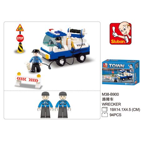 Sluban M38-B900 Xếp hình lắp ráp ghép mô hình Cảnh sát thành phố - Xe chặn đường