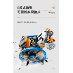 IM.Master QIHUI 8064 Xếp hình lắp ráp ghép mô hình Bậc thầy máy móc: Robot đóng thế tốc độ cao năm trong một