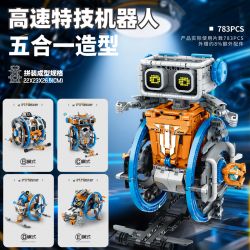 IM.Master QIHUI 8064 Xếp hình lắp ráp ghép mô hình Bậc thầy máy móc: Robot đóng thế tốc độ cao năm trong một