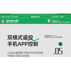 IM.Master QIHUI 8070 Xếp hình lắp ráp ghép mô hình Bậc thầy về máy móc: Robot lập trình năm trong một