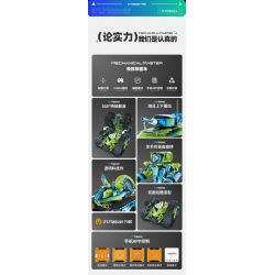 IM.Master QIHUI 8071 Xếp hình lắp ráp ghép mô hình Bậc thầy về máy móc: Xe đóng thế hai mặt