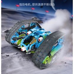 IM.Master QIHUI 8071 Xếp hình lắp ráp ghép mô hình Bậc thầy về máy móc: Xe đóng thế hai mặt