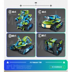 IM.Master QIHUI 8071 Xếp hình lắp ráp ghép mô hình Bậc thầy về máy móc: Xe đóng thế hai mặt