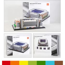 WANGE LIGAO Dr.Luck 7215 New Chamartin Stadium Madrid, Kingdom of Spain Xếp hình lắp ráp ghép mô hình Sân vận động Chamartin mới, Madrid, Tây Ban Nha