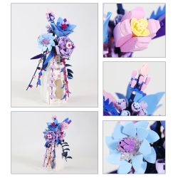 WANGE LIGAO Dr.Luck 3421 Floral Ode of Light Xếp hình lắp ráp ghép mô hình Thơ ca những bông hoa nổi