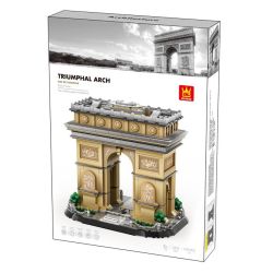 WANGE LIGAO Dr.Luck 5223-2 Arc de Triomphe Paris, France Xếp hình lắp ráp ghép mô hình Khải Hoàn Môn ở Paris, Pháp