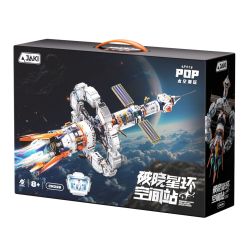 JAKI CK028 Xếp hình lắp ráp ghép mô hình Space Fun: Trạm vũ trụ Dawn Ring