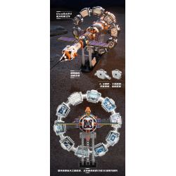 JAKI CK028 Xếp hình lắp ráp ghép mô hình Space Fun: Trạm vũ trụ Dawn Ring