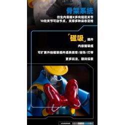 Pleyerid M38-LS092 Xếp hình lắp ráp ghép mô hình Phiên bản cơ khí điện tử lắp ráp Disney Donald Duck 400%Plus