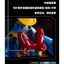Pleyerid M38-LS092 Xếp hình lắp ráp ghép mô hình Phiên bản cơ khí điện tử lắp ráp Disney Donald Duck 400%Plus