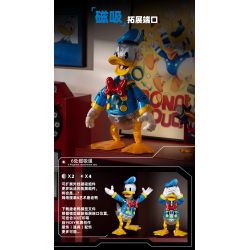 Pleyerid M38-LS092 Xếp hình lắp ráp ghép mô hình Phiên bản cơ khí điện tử lắp ráp Disney Donald Duck 400%Plus