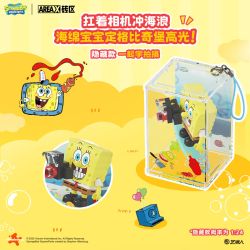 AREA-X AB0081 Xếp hình lắp ráp ghép mô hình SpongeBob SquarePants: Một ngày trên bãi biển
