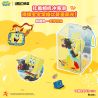 AREA-X AB0081 Xếp hình lắp ráp ghép mô hình SpongeBob SquarePants: Một ngày trên bãi biển